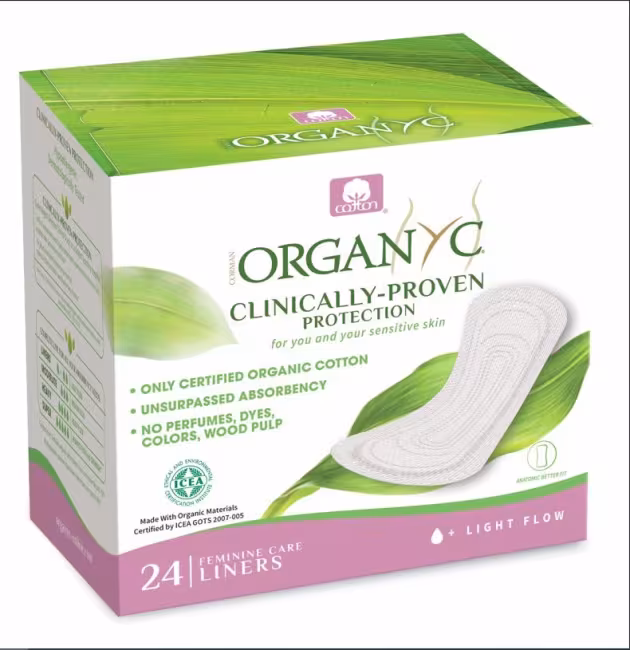 ORGANYC Dámske vložky slipové – ultra tenké 24 ks