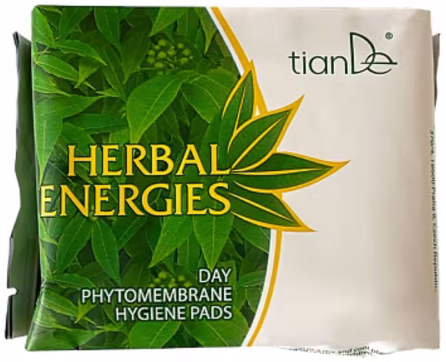 TIANDE denné menštruačné vložky s fytomembránou energie bylín 8 ks