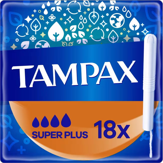 TAMPAX Super plus tampóny s papierovým aplikátorom 18 ks