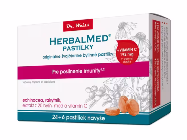 Herbalmed Pastilky pre posilnenie imunity Dr.W. 12 ks