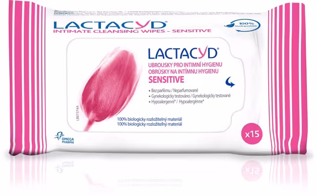 LACTACYD Wipes Sensitive 15 ks