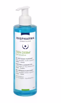 ISIS TEEN DERM Gel Sensitive čistiaci gél pre citlivú pleť 400 ml