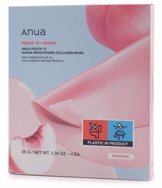 ANUA Peach 70 Niacin Brightening Collagen Mask 38 g