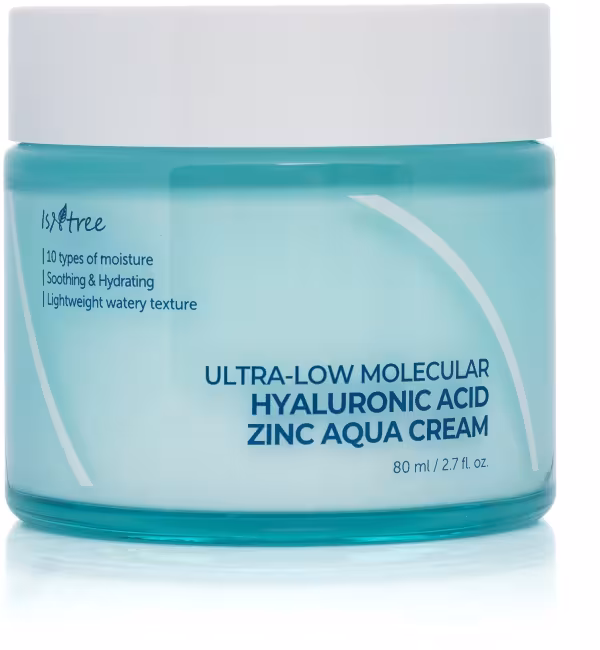 ISNTREE Ultra-Low Molecular Hyaluronic Acid Zinc Aqua Cream 80 ml