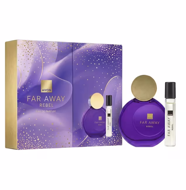 AVON Far Away Rebel EdP sada 60 ml
