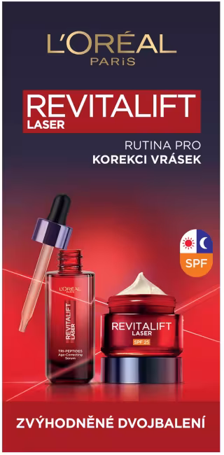 ĽORÉAL PARIS Revitalift Laser Tripeptide Serum + SPF Cream 80 ml