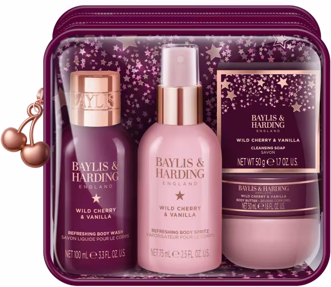 BAYLIS & HARDING Wild Cherry & Vanilla v taštičke 225 ml