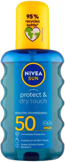 NIVEA Sun Protect & Dry Invisible Spray SPF 50, 200 ml