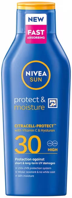NIVEA Sun Protect & Moisture Lotion SPF 30, 400 ml