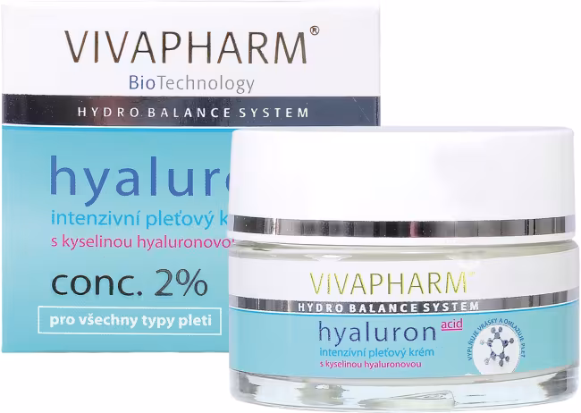 VIVACO Vivapharm Intenzívny pleťový krém s kyselinou hyalurónovou 50 ml