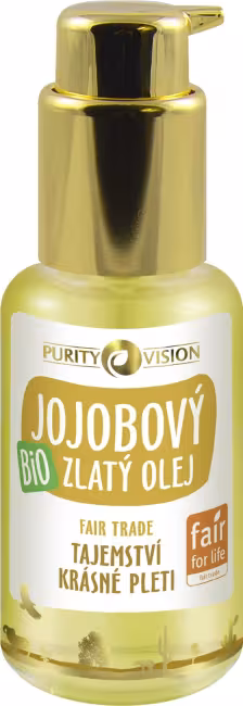 PURITY VISION Bio Zlatý jojobový olej – Fair Trade 45 ml
