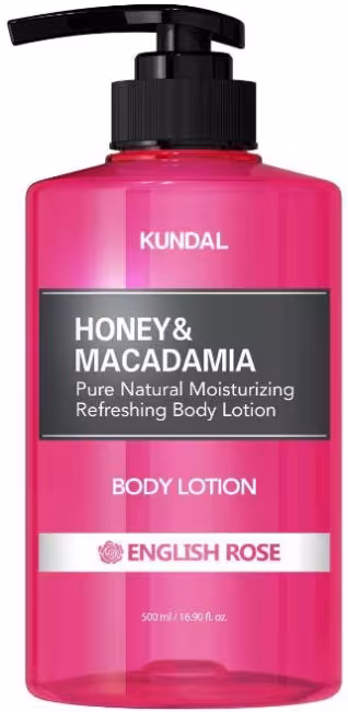 KUNDAL Honey & Macadamia Pure Body Lotion English Rose 500 ml