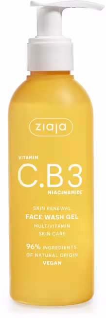 ZIAJA Vitamin C. B3 Niacinamide Pleťový čistiaci gél 190 ml
