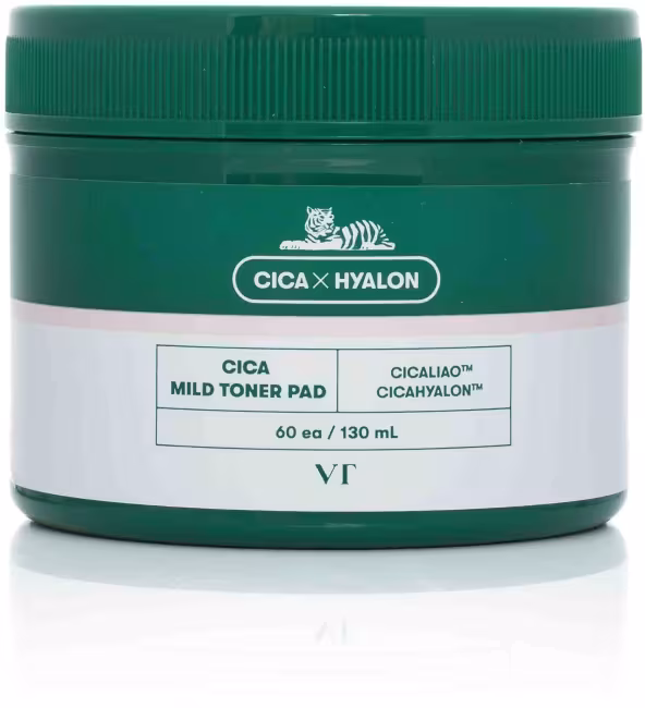 VT COSMETICS Cica Mild Toner Pad (60 ks, 130 ml)
