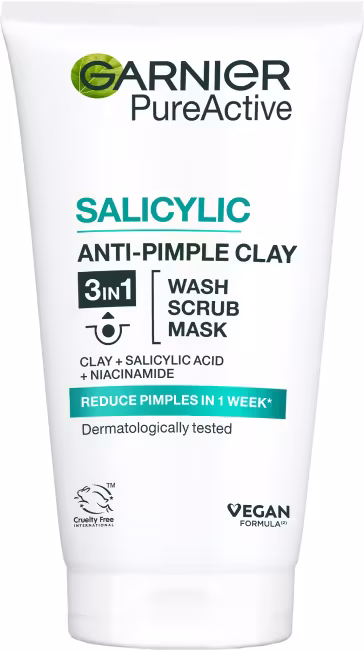 GARNIER PureActive 3 v 1 Clay 150 ml