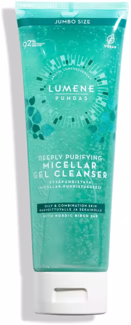 LUMENE Basic Cleansing Puhdas Deeply Purifying Micellar Gel Cleanser 250 ml