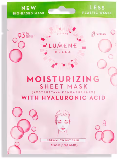 LUMENE Basic Cleansing Hella Moisturizing Sheet Mask 1 ks