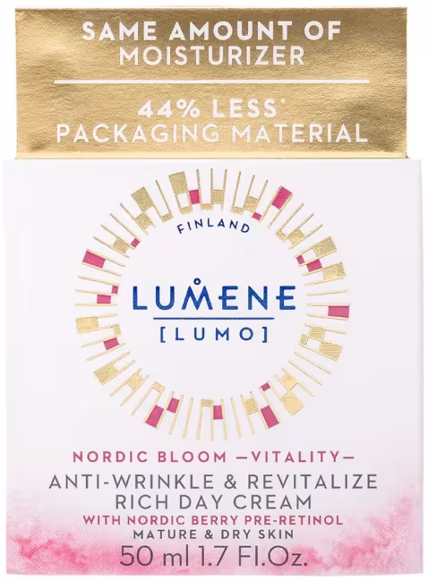 LUMENE Nordic Bloom Vitality Anti-Wrinkle & Revitalize Rich Day Cream 50 ml