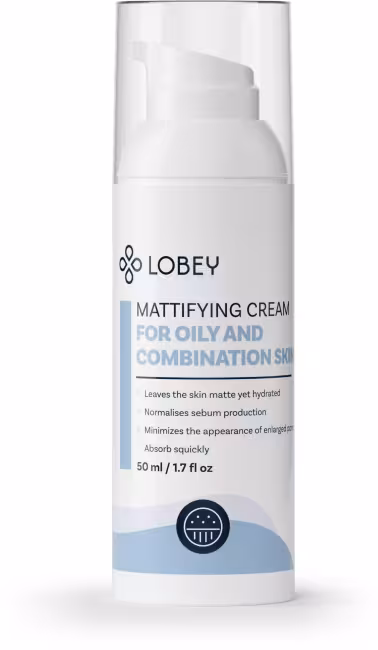 LOBEY Zmatňujúci krém na mastnú a zmiešanú pleť 50 ml