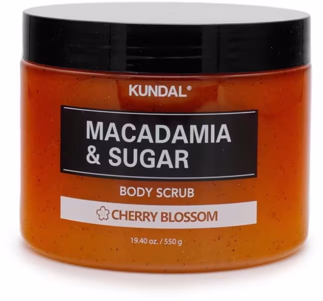 KUNDAL Macadamia & Sugar Body Scrub Cherry Blossom 550 ml