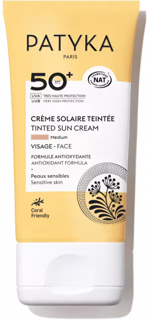 PATYKA Tinted Face Sun Cream Medium SPF 50+ Tónovaný opaľovací krém na tvár SPF 50+ médium 40 ml