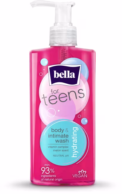 BELLA For Teens telový a intímny umývací gél s melónovou vôňou 250 ml