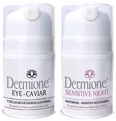 Dermione® balíček krémov - KAVIÁROVÁ STAROSTLIVOSŤ O OČNÉ OKOLIE + NOČNÝ KRÉM