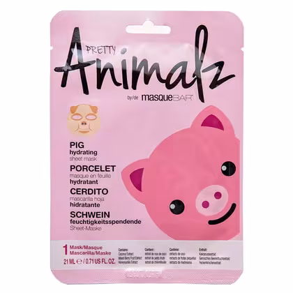 MASQUEBAR ANIMALZ PIG SHEET MASK Pleťová maska