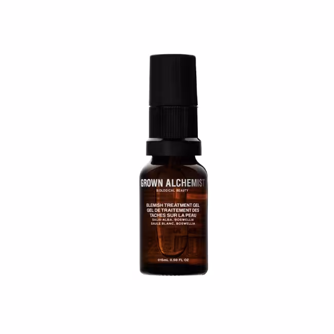GROWN ALCHEMIST BLEMISH TREATMENT GEL: SALIX-ALBA, BOSWELLIA Gél na čistenie pleti
