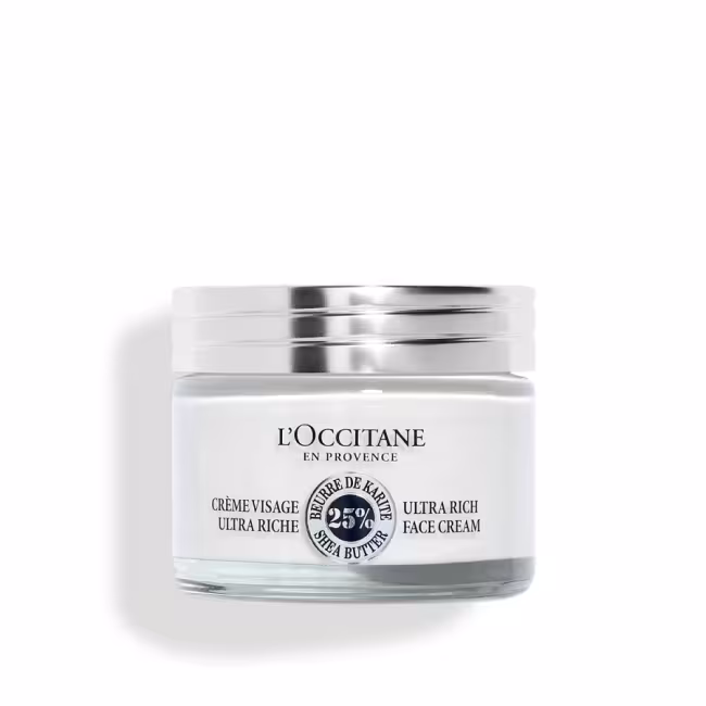 L'OCCITANE NOURISHING FACE CREAM SHEA BUTTER Bohatý pleťový krém bambucké maslo