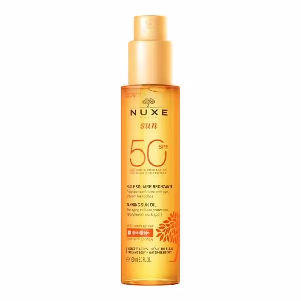 Nuxe SUN Opaľovací olej na telo s veľmi vysokou ochranou SPF 50