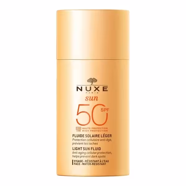 Nuxe SUN Jemný opaľovací fluid na tvár s veľmi vysokou ochranou SPF 50
