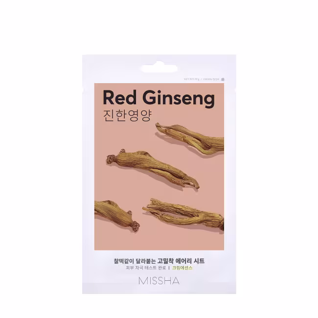 MISSHA AIRY FIT SHEET MASK RED GINSENG Pleťová maska