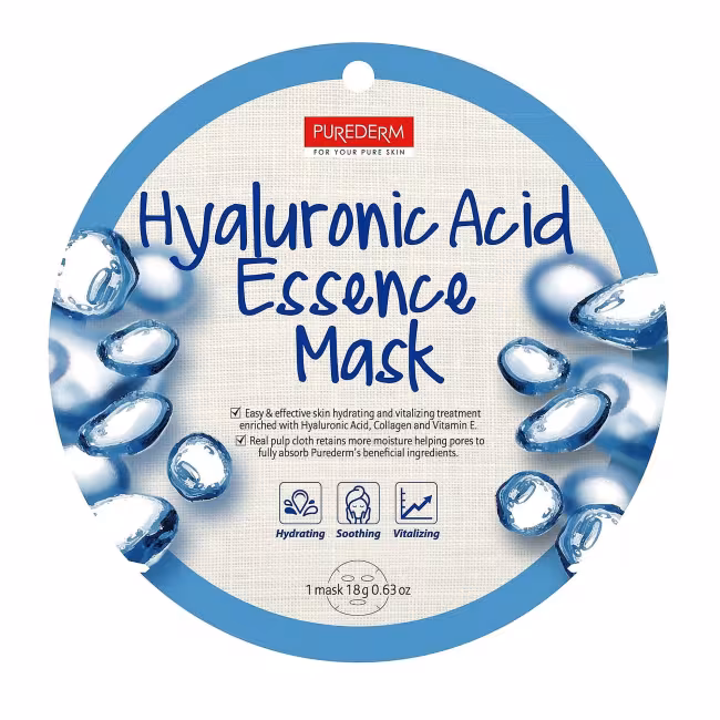 PUREDERM HYALURONIC ACID ESSENCE MASK Pleťová maska