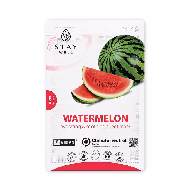 STAY WELL VEGAN SHEET MASK WATERMELON Pleťová maska