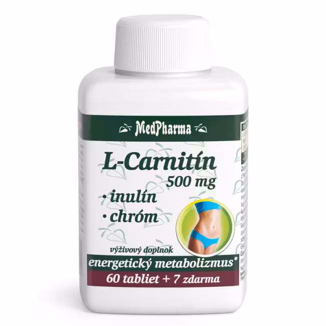 MedPharma L-Carnitin 500 mg+Inulín+Chróm 67 tabliet