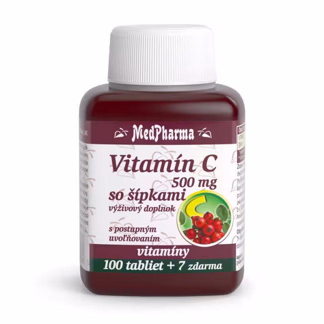 MedPharma Vitamín C 1000 mg se šípky 107 tabliet