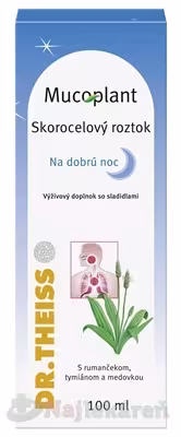 Dr. Theiss Mucoplant Skorocelový Sirup Na Dobrú Noc 100 ml