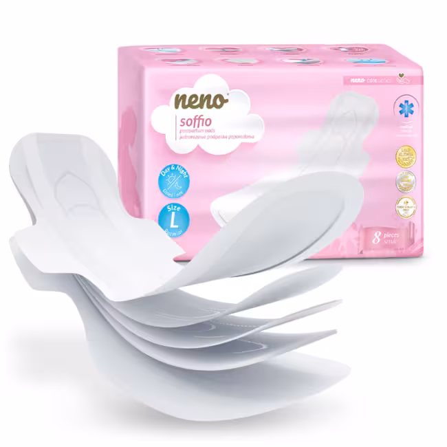 NENO Vložky popôrodné s krídelkami Soffio 8 ks