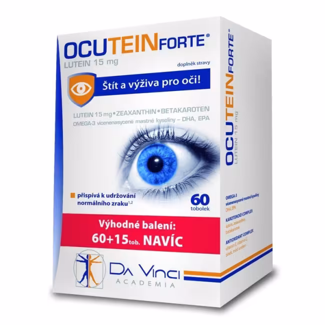 Da Vinci Ocutein FORTE Luteín 15 mg 60+15 kapsúl