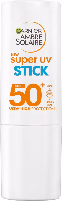 Garnier Ambre Solaire Super UV tyčinka SPF 50+, 9 ml