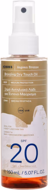 KORRES Aegean Bronz Bronzing Dry Touch Oil SPF 20 150 ml