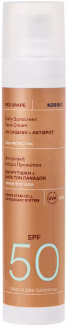 KORRES Red Grape Daily Sunscreen Face Cream SPF 50 50 ml