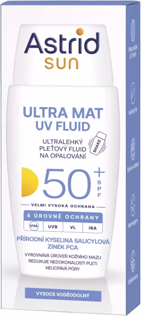 ASTRID SUN Olejový pleťový fluid SPF 50+ 40 ml
