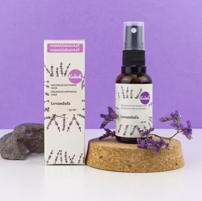 Kvítok Organická Kvetinová Voda - Levanduľa, 30 ml