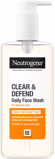 NEUTROGENA Clear & Defend Daily Face Wash 200 ml