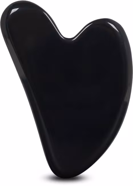 Plum Beauty Gua Sha kameň – Obsidián