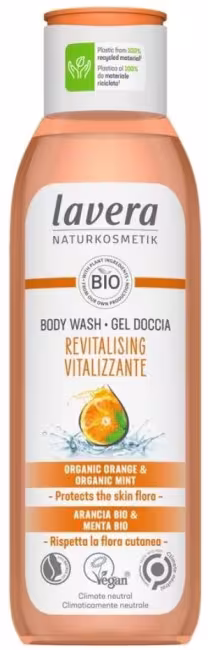 LAVERA Revitalizujúci Sprchový gél s pomarančovo-mätovou vôňou 250 ml