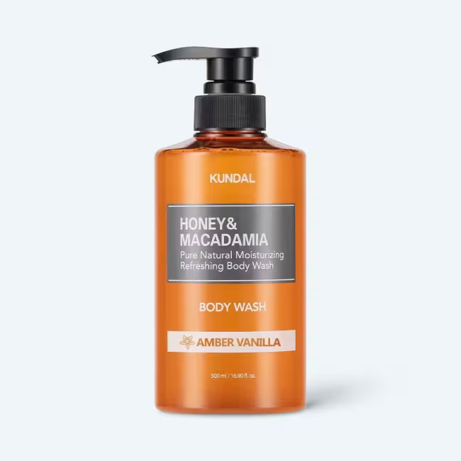 KUNDAL Honey & Macadamia Pure Body Wash Amber Vanilla 500 ml