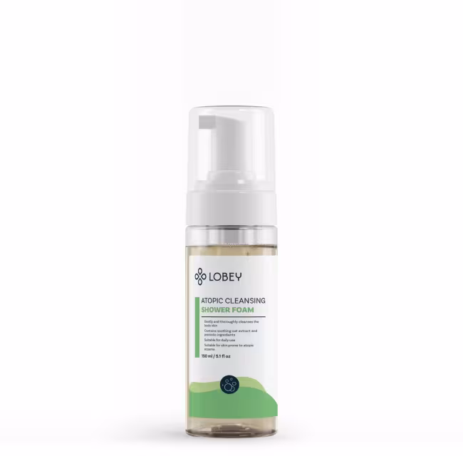 LOBEY Čistící sprchová pěna na tělo Atopic 150 ml